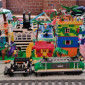Stadt gebaut aus Lego-Steinen